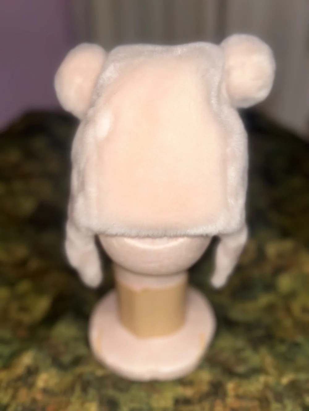 LIVLY Pink Faux Fur Warm Plush Bear Ears Premium Winter Trapper Hat Sz. 6-12m